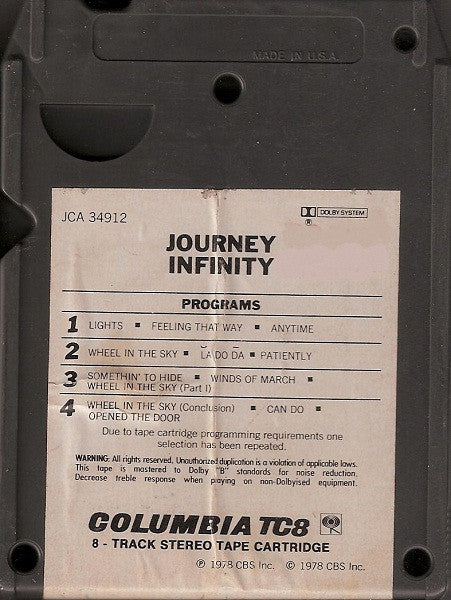 Journey : Infinity (8-Trk, Album)
