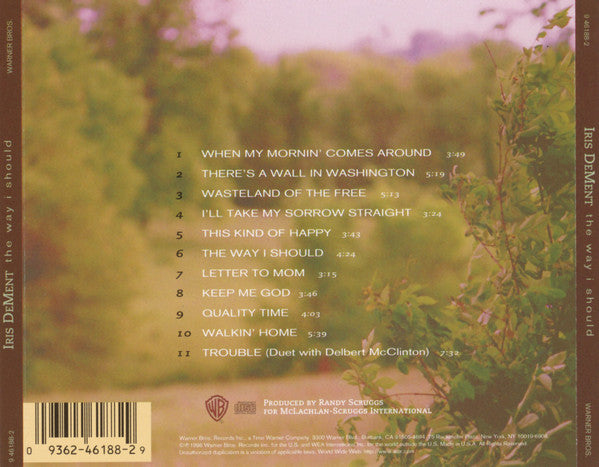 Iris DeMent : The Way I Should (CD, Album)