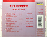 Art Pepper : Laurie's Choice (CD, Album)