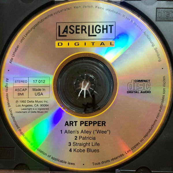 Art Pepper : Laurie's Choice (CD, Album)
