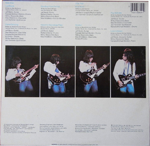 Jeff Beck : Wired (LP, Album, RE, Pit)