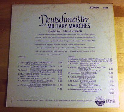 Die Original Hoch- Und Deutschmeister : Deutschmeister Military Marches (LP)