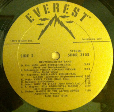 Die Original Hoch- Und Deutschmeister : Deutschmeister Military Marches (LP)