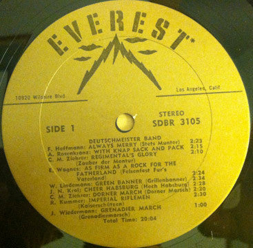 Die Original Hoch- Und Deutschmeister : Deutschmeister Military Marches (LP)