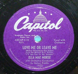 Ella Mae Morse : Love Me Or Leave Me / The Blacksmith Blues (Shellac, 10")
