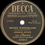 The Andrews Sisters And Guy Lombardo And His Royal Canadians : Winter Wonderland / Christmas Island (Shellac, 10")