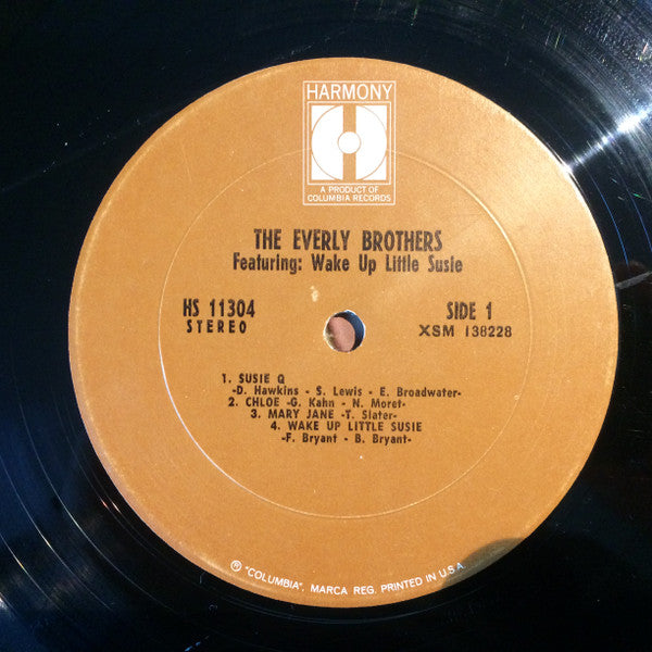 Everly Brothers : Featuring Wake Up Little Susie (LP, Album, Comp, San)