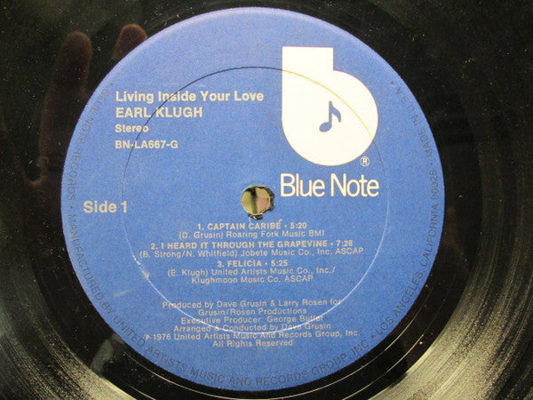 Earl Klugh : Living Inside Your Love (LP, Album)