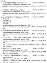 Elvis Presley, Jerry Lee Lewis, Billy Lee Riley, Pee Wee Trahan : Good Rocking Tonight (Alternative & Unissued Versions) (LP, Mono, Unofficial)
