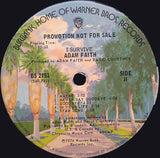 Adam Faith : I Survive (LP, Album, Promo)