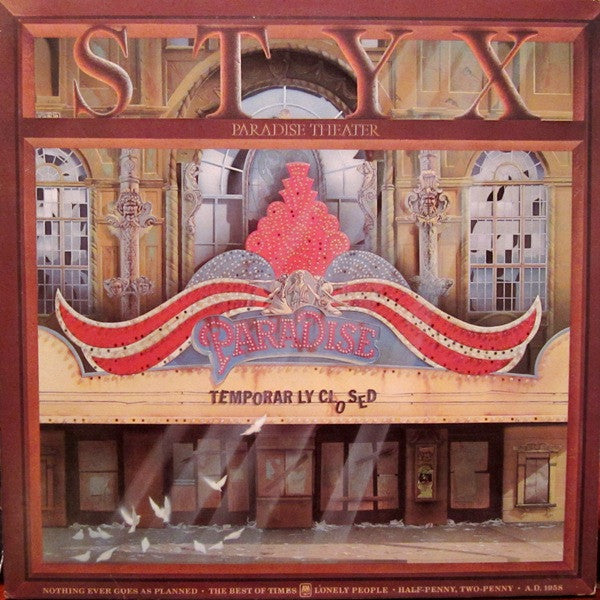 Styx : Paradise Theatre (LP, Album, Club, Etch, Gat)