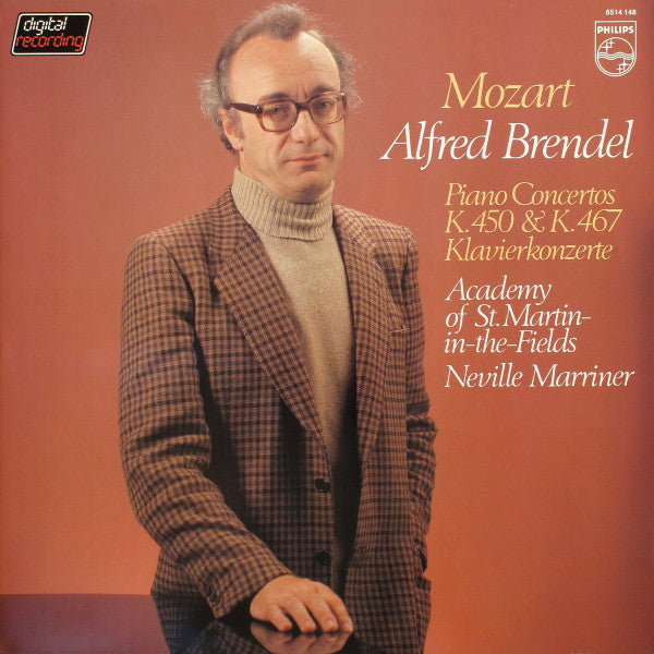 Mozart*, Alfred Brendel, Academy  Of St. Martin-in-the-Fields*, Neville Marriner* : Piano Concertos K. 450 & K. 467 Klavierkonzerte (LP)
