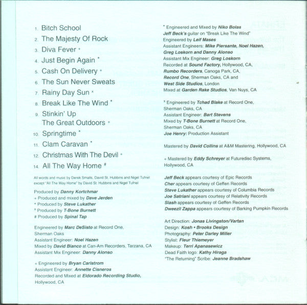 Spinal Tap : Break Like The Wind (CD, Album)