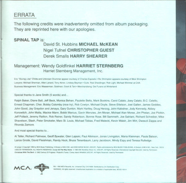 Spinal Tap : Break Like The Wind (CD, Album)