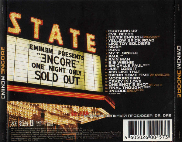 Eminem : Encore (CD, Album)
