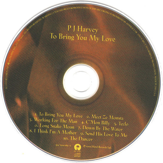 PJ Harvey : To Bring You My Love (CD, Album)