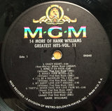 Hank Williams : 14 More Of Hank Williams' Greatest Hits Vol. II (LP, Comp, Mono)