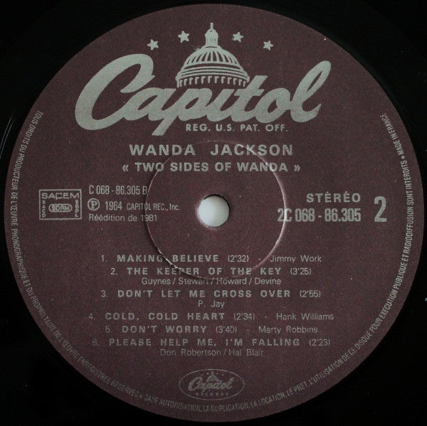 Wanda Jackson : Two Sides Of Wanda (LP, Album, RE)