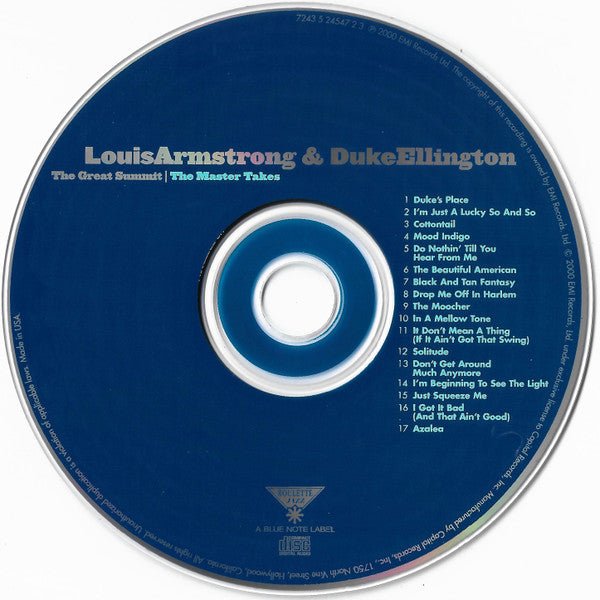 Louis Armstrong & Duke Ellington : The Great Summit: The Master Takes (CD, Comp, RM)