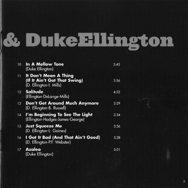 Louis Armstrong & Duke Ellington : The Great Summit: The Master Takes (CD, Comp, RM)