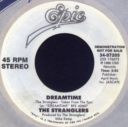 The Stranglers : Dreamtime (7", Promo)