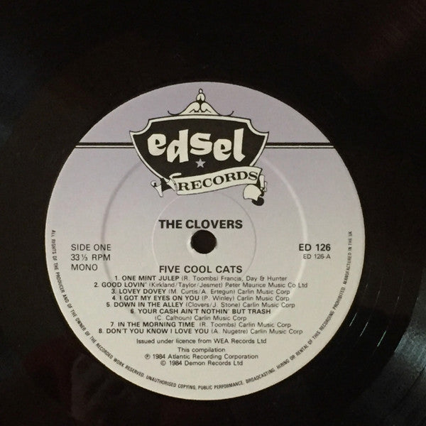 The Clovers : Five Cool Cats (LP, Comp, Mono)