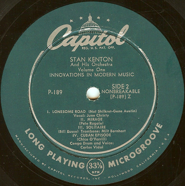 Stan Kenton And His Orchestra : Innovations In Modern Music, Volume One (LP, Album, Mono)