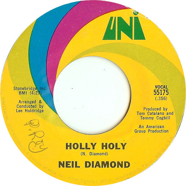 Neil Diamond : Holly Holy (7", Single, Styrene, Mon)
