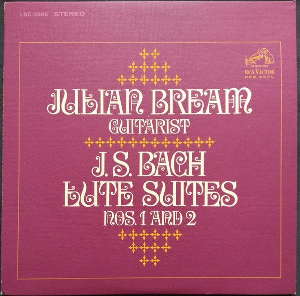 Julian Bream - Johann Sebastian Bach : Lute Suites Nos. 1 And 2 (LP, Album)
