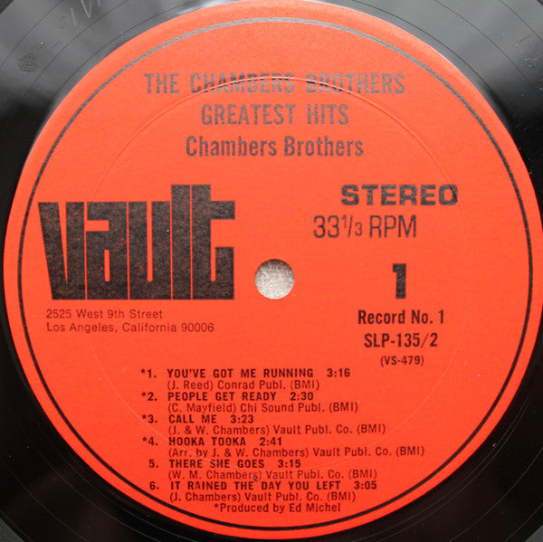 The Chambers Brothers : The Chambers Brothers Greatest Hits (2xLP, Comp, Gat)