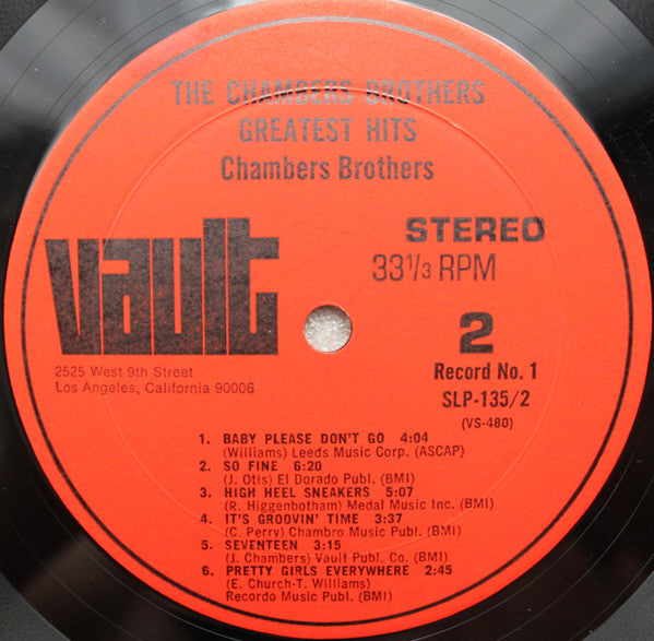 The Chambers Brothers : The Chambers Brothers Greatest Hits (2xLP, Comp, Gat)