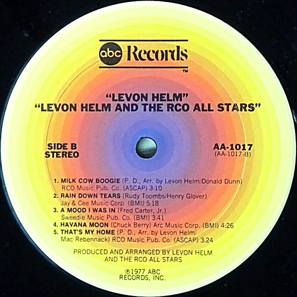 Levon Helm And The RCO All-Stars : Levon Helm And The RCO All-Stars (LP, Album, Ter)