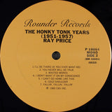 Ray Price : The Honky-Tonk Years (1951-1953) (LP, Comp, Mono)