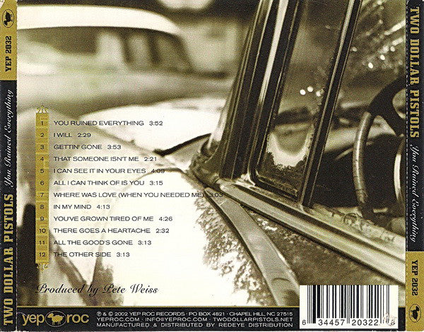 Two Dollar Pistols : You Ruined Everything (CD, Album)