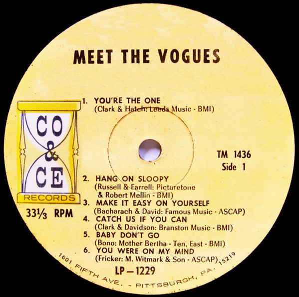 The Vogues : Meet The Vogues (LP, Album, Mono)