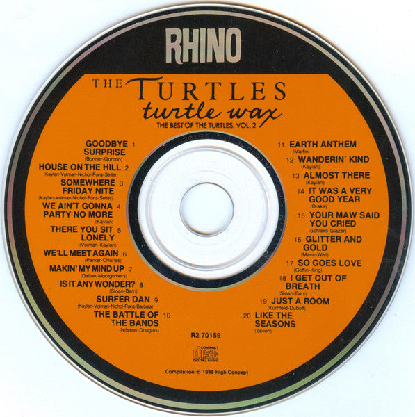 The Turtles : Turtle Wax: The Best Of The Turtles, Volume 2 (CD, Comp)