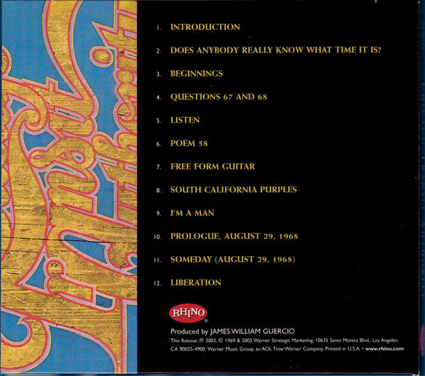 Chicago (2) : Chicago Transit Authority (CD, Album, RE, RM, Dig)