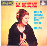 Giacomo Puccini / Renata Tebaldi, Carlo Bergonzi, Ettore Bastianini, Cesare Siepi, Fernando Corena, Tullio Serafin : La Bohème (Highlights) (LP)