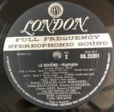 Giacomo Puccini / Renata Tebaldi, Carlo Bergonzi, Ettore Bastianini, Cesare Siepi, Fernando Corena, Tullio Serafin : La Bohème (Highlights) (LP)