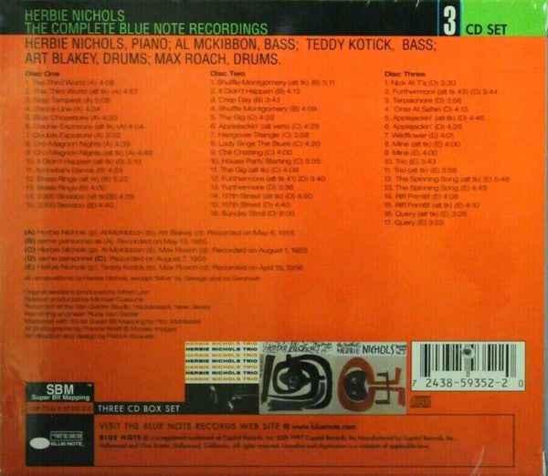 Herbie Nichols : The Complete Blue Note Recordings (3xCD, Comp, Mono + Box, RE)