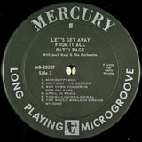 Patti Page : Let's Get Away From It All (LP, Album, Mono)