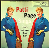 Patti Page : Let's Get Away From It All (LP, Album, Mono)