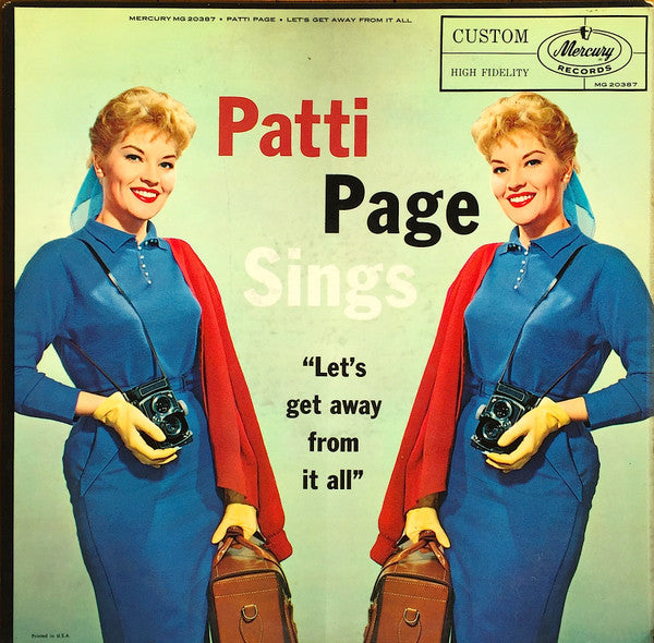 Patti Page : Let's Get Away From It All (LP, Album, Mono)