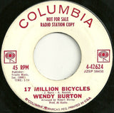 Wendy Burton : Mommy's Daddy, Daddy's Daddy And Santa Claus / 17 Million Bicycles (7", Single, Promo)
