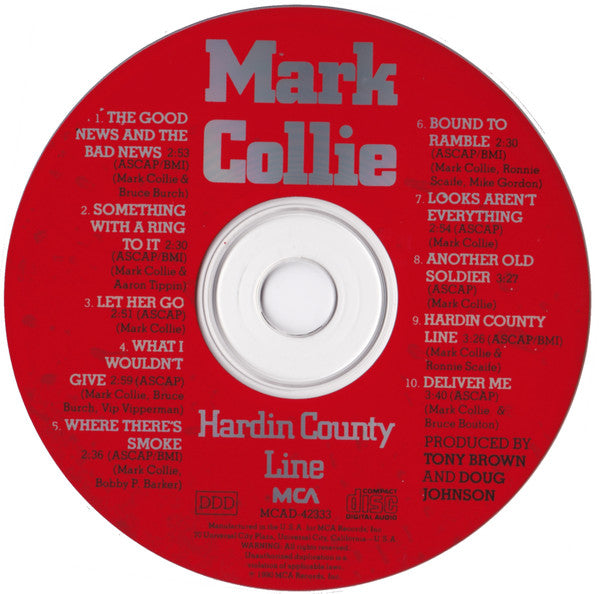 Mark Collie : Hardin County Line (CD, Album)