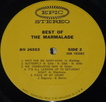 The Marmalade : Best Of The Marmalade (LP, Comp)