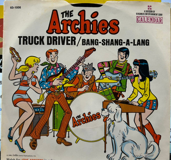 The Archies : Bang-Shang-A-Lang (7", Single, Mono, RCA)