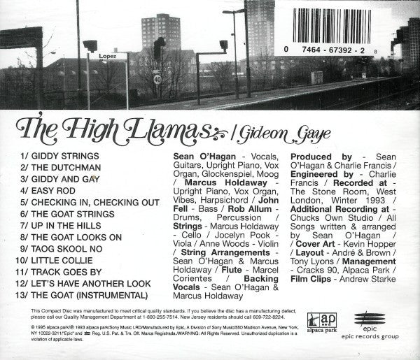 The High Llamas : Gideon Gaye (CD, Album)