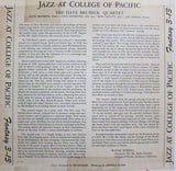 The Dave Brubeck Quartet Featuring Paul Desmond : Jazz At The College Of The Pacific (10", Album, Red)