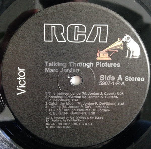 Marc Jordan : Talking Through Pictures (LP, Album)